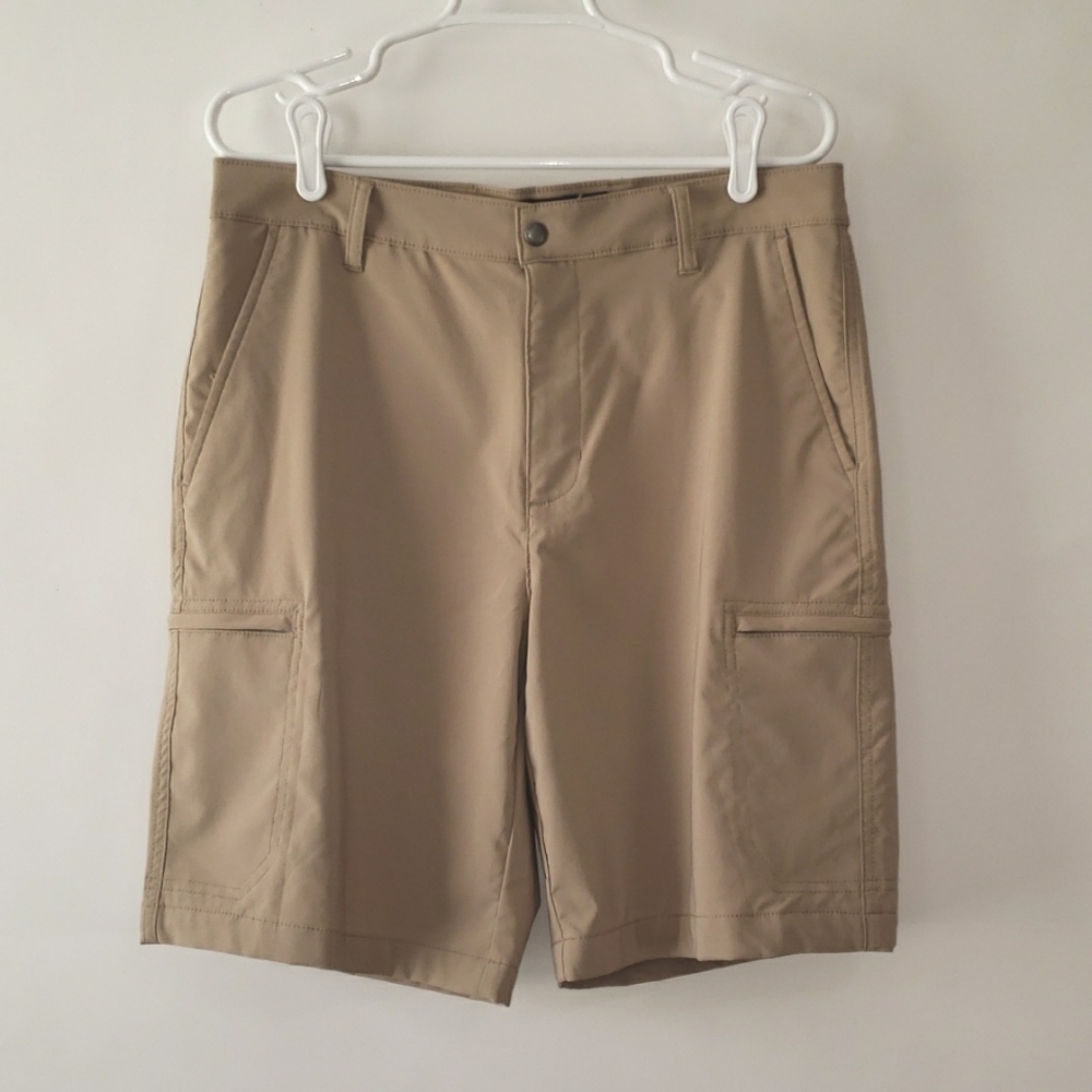 CHAPS Men's Shorts Stretch Khaki Tan 32 Casual Office Event Preppy Comfortable